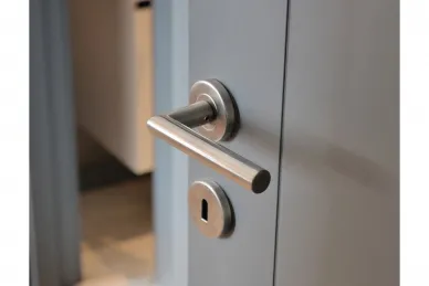 PSG 63.478 Poignée de porte FOGGIA en acier inoxydable avec plaque ronde