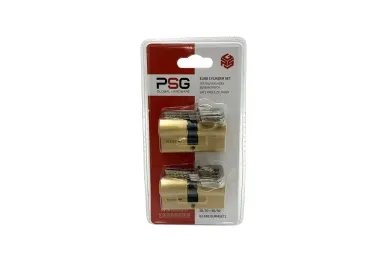 PSG 63.63030.MMSET2 Set of 2 psg 30/30 + 30/30 cylinders - brass, blister