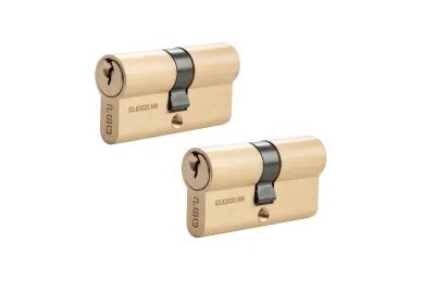 PSG 63.63030.MMSET2 Set of 2 psg 30/30 + 30/30 cylinders - brass, blister