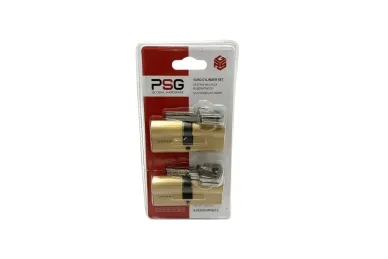 PSG 63.63535.MMSET2 Set of 2 psg 35/35 + 35/35 cylinders - brass, blister