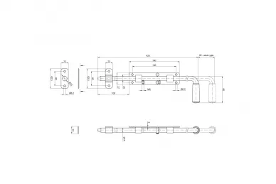 PSG 64.063 Narrow bolt 420 unpainted