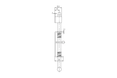 PSG 64.066 SPRING BOLT 220x12 GALVANIZED