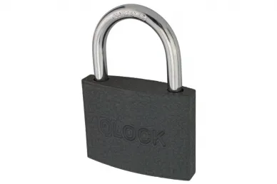 PSG 64.403 Kłódka zel QLOCK 75 mm szara