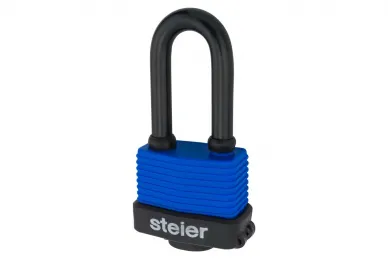 PSG 64.423 STEIER 55 PVC waterproof padlock, long shackle