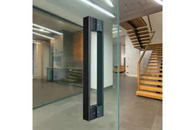 PSG 64.P10DP90500.SUM Double-sided rectangular handrail 90°, steel, black, 40x500mm (universal, painted)