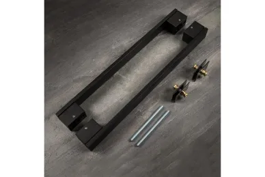 PSG 64.P10DP90500.SUM Double-sided rectangular handrail 90°, steel, black, 40x500mm (universal, painted)