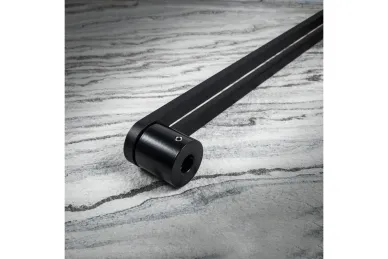 PSG 64.P9DP90500.SUM Double-sided rectangular handrail 90°, steel, black, 40x500mm (universal, painted)