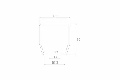 PSG 6V.089 Rail 100X89X5, L=6M, FOR 60.891.8V