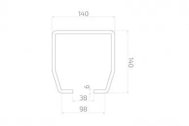 PSG 6V.140 Szyna 140x140x6,l=6m,do 60.401.8v
