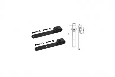 PSG 76.015 System drzwi przesuwnych typu mini barn door - classic, 0.91 m (1)