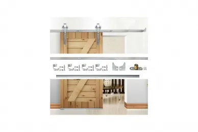 PSG 76.020 System drzwi przesuwnych typu barn door - ocynk, s, 1,85 m (1)