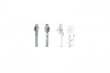 PSG 76.020 System drzwi przesuwnych typu barn door - ocynk, s, 1,85 m (1)