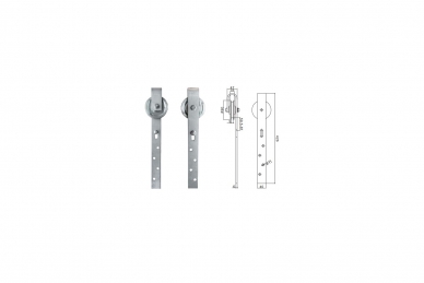 PSG 76.021 System drzwi przesuwnych typu barn door - ocynk, m, 1,85 m (1)