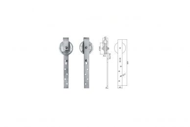 PSG 76.022 System drzwi przesuwnych typu barn door - ocynk, l, 1,85 m (1)