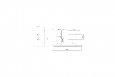 PSG 76.052 Prowadnica dolna regulowana do systemu barn door (20)