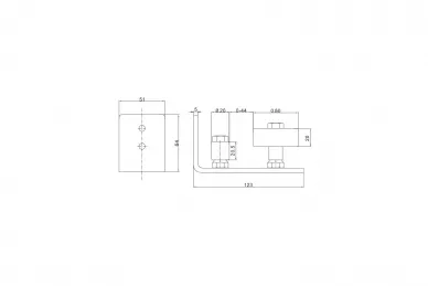 PSG 76.052 Prowadnica dolna regulowana do systemu barn door (20)