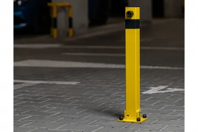 PSG 81.010 Blokada parkingowa 610x130 słupek, na kłódkę, żółto-czarna
