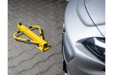 PSG 81.012 Blokada parkingowa 610x430 typu pingwin - na kłódkę, żółto-czarna