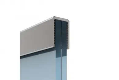 PSG A04.9010.012.00 Pochwyt aluminiowy prostokątny 17,6 x 25 mm – na szkło o grubości 12 – 13,52 mm, 5 m – kozza