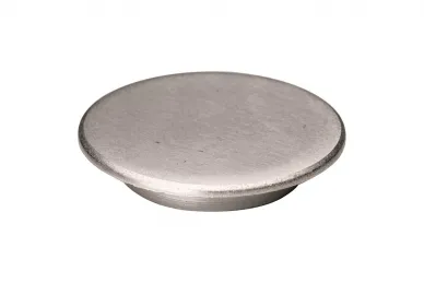 PSG A04.9900.040.40 Aluminum end plug for mounting holes of U-type balustrade profiles with side mounting, KE120, (aluminum, flat system, satin)