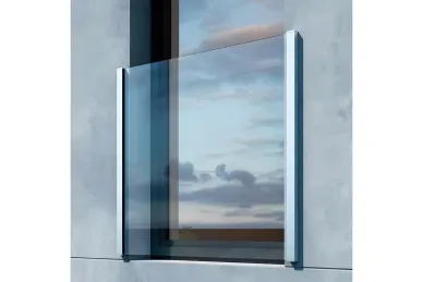 PSG A04.KB5000.110.016.20 Kompletny balkon francuski KB5000, szkło 16-17,52 mm, wys. 1100 mm, moc. do ściany (aluminium, syst. płaski, anoda)