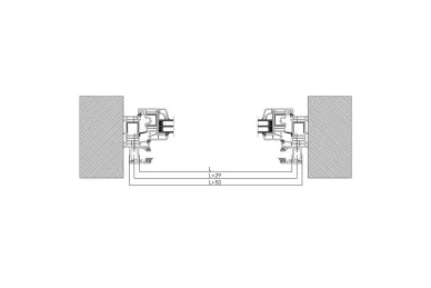 PSG A04.KB5100.110.010.20 Kompletny balkon francuski KB5100, szkło 10-11,52 mm, wys. 1100 mm, moc. do okna (aluminium, syst. płaski, anoda)