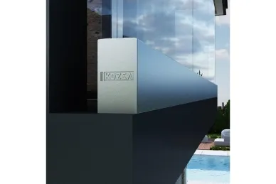 PSG A04.KE100.500.20 U-profile for frameless glass balustrades KE100, glass 12-21.5 mm, 5M, top-mounted (aluminum, flat system, matte anodized)