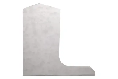 PSG A04.KE105.120.20 Left side end cap for L balustrade profiles, longitudinal top-mounted, KE105 (aluminum, flat system, matte anodized)