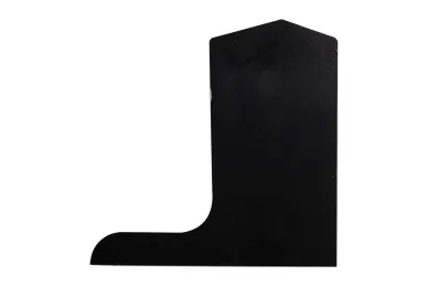 PSG A04.KE105.130.50 Right side end cap for balustrade profiles, longitudinal top-mounted, KE105 (aluminum, flat system, black)