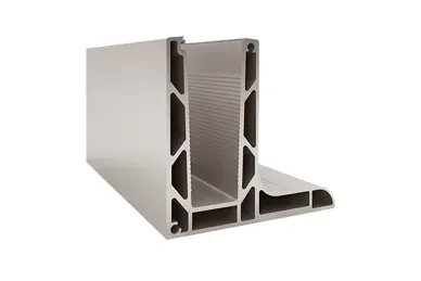 PSG A04.KE105.500.40 L-profile for frameless glass balustrades KE105, glass 12-21.5 mm, 5M, longitudinal top-mounted (aluminum, flat system, satin)