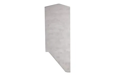 PSG A04.KE120.120.20 Left side end cap for U balustrade profiles, side-mounted, KE120 (aluminum, flat system, matte anodized)