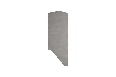PSG A04.KE120.120.40 Left side end cap for U balustrade profiles, side-mounted, KE120 (aluminum, flat system, satin)