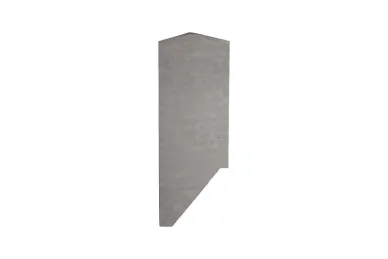 PSG A04.KE120.130.40 Right side end cap for U balustrade profiles, side-mounted, KE120 (aluminum, flat system, satin)
