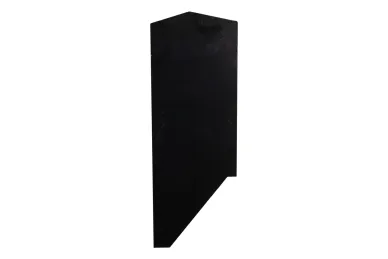 PSG A04.KE120.130.50 Right side end cap for U balustrade profiles, side-mounted, KE120 (aluminum, flat system, black)