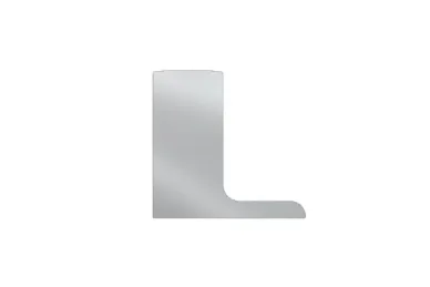 PSG A04.KF1050.120.20 Left side end cap for L balustrade profiles, longitudinal top-mounted, KF1050 (aluminum, flat system, matte anodized)