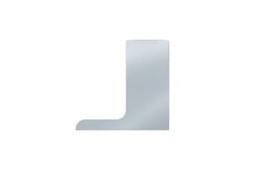 PSG A04.KF1050.130.20 Right side end cap for L balustrade profiles, longitudinal top-mounted, KF1050 (aluminum, flat system, matte anodized)