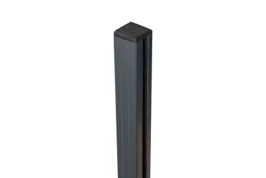 PSG A04.KR7400.110.50.7021 Balustrade middle post 45X45X1283MM – aluminum, 8.72 mm glass, side mounting, dark gray – KR7400 series, kozza