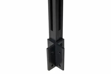 PSG A04.KR7500.110.50.7021 Balustrade external corner post 45X45X1283MM – aluminum, 8.72 mm glass, side mounting, dark gray – KR7500 series, kozza