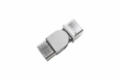 PSG A04.LP1031.AXA Articulated connector for glass-mounted handrail, glass 16 - 17.52 mm, aluminum, matte anodized