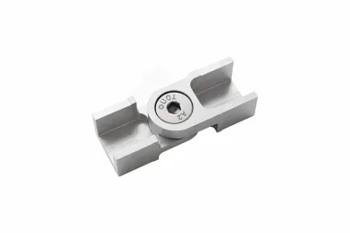 PSG A04.LP1031.AXA Articulated connector for glass-mounted handrail, glass 16 - 17.52 mm, aluminum, matte anodized