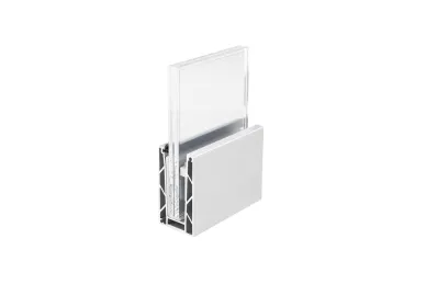 PSG A04.P100.500.AXA Profil u do balustrad całoszklanych pinox - seria 100, 5000 mm, mocowanie od góry, aluminium, anoda matowa