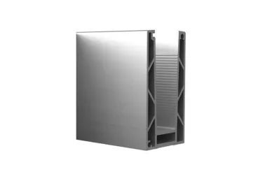 PSG A04.P100.500.AXA Profil u do balustrad całoszklanych pinox - seria 100, 5000 mm, mocowanie od góry, aluminium, anoda matowa