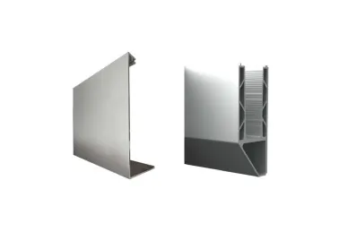 PSG A04.P120.500.AXA Profil typu y do balustrad całoszklanych pinox z listwą i maskownicą – seria 120, 5000 mm, szkło 12-21,52 mm, mocowanie boczne, aluminium, anoda matowa