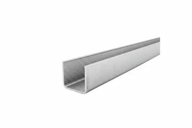PSG A04.PS1031.AXA Pochwyt aluminiowy, prostokątny PS1031 – nakładany na szkło 12-21,52 mm, 6 m, anoda matowa, system płaski