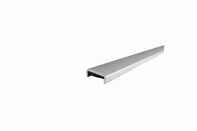 PSG A04.PS6728.AXA Aluminum rounded handrail PS6728 – glass-mounted 16-17.52 mm, 6 m, matte anodized, flat system