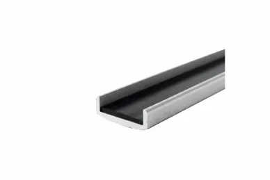 PSG A04.PS6936.AXA Aluminum rounded handrail PS6936 – glass-mounted 20-21.52 mm, 6 m, section 25.6X8.5 mm, matte anodized, flat system
