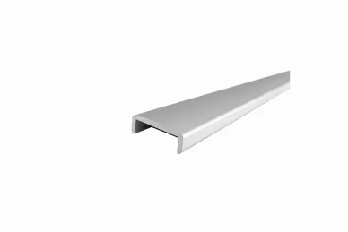 PSG A04.PS6936.AXA Aluminum rounded handrail PS6936 – glass-mounted 20-21.52 mm, 6 m, section 25.6X8.5 mm, matte anodized, flat system