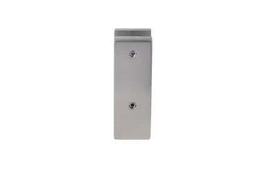 PSG A04.V350.016.AUS Uchwyt pionowy pojedynczy do szkła deltowaty – spigot, 70X50 mm, H=140 mm, szkło 16–17,52 mm, aluminium, satyna