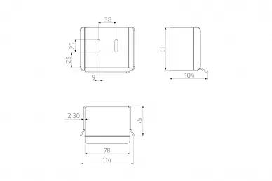 PSG A60.020.61 Uchwyt najazdu do profilu aluminiowego systemu m.