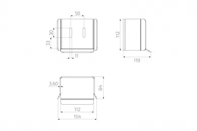 PSG A60.020.80.5 Support de rouleau pour profilé en aluminium du système P